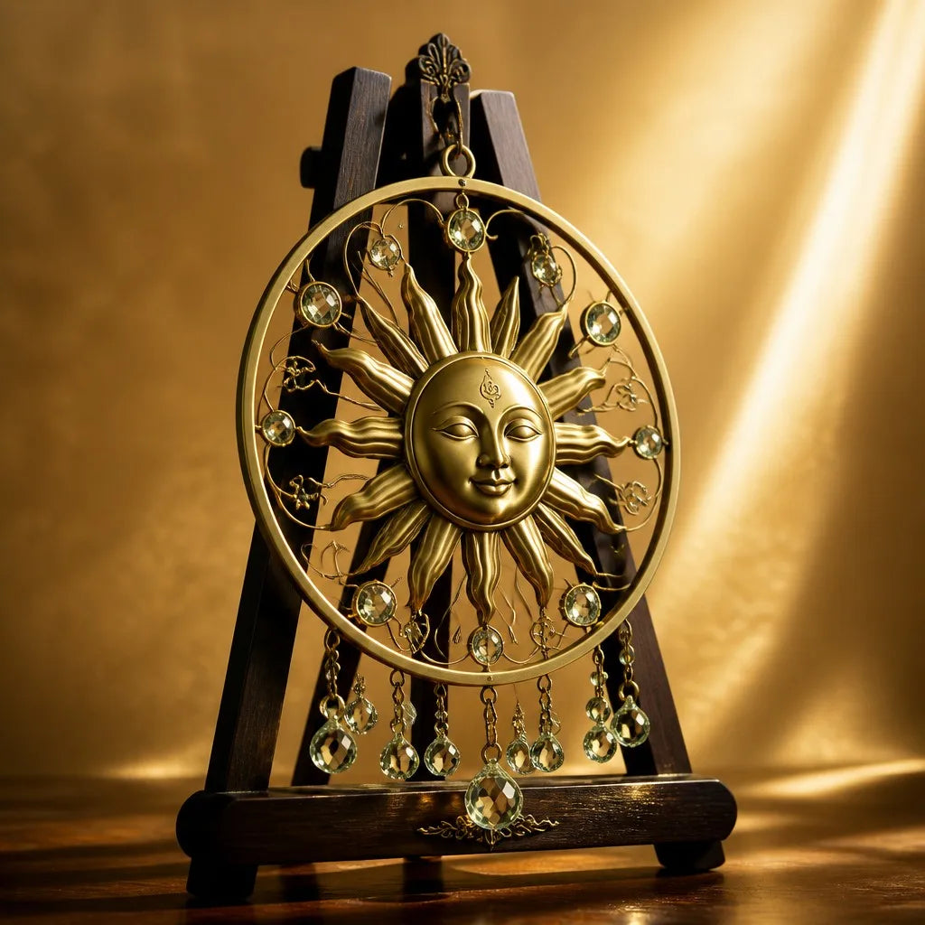 Brass Sun Wall Hanging - View 5