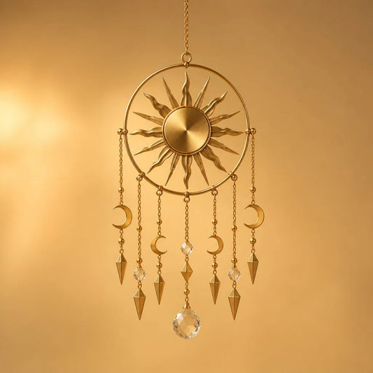 Brass Sun Wall Hanging - Main View